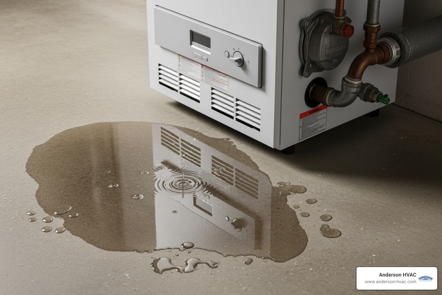 boiler leaking water