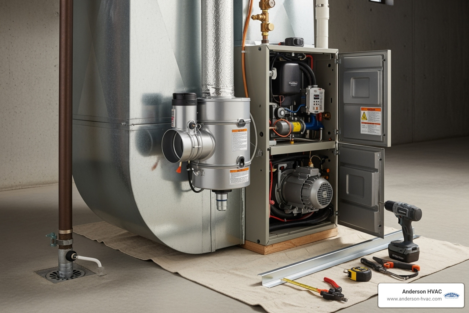 drum humidifier installation